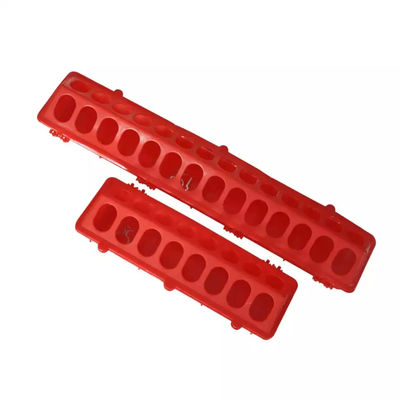 Khay nạp gà bằng nhựa màu đỏ có nắp gập 28 lỗ dành cho vẹt gà con
